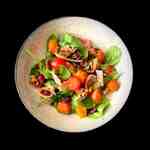Pumpkin, Bacon & Candied Walnut Salad